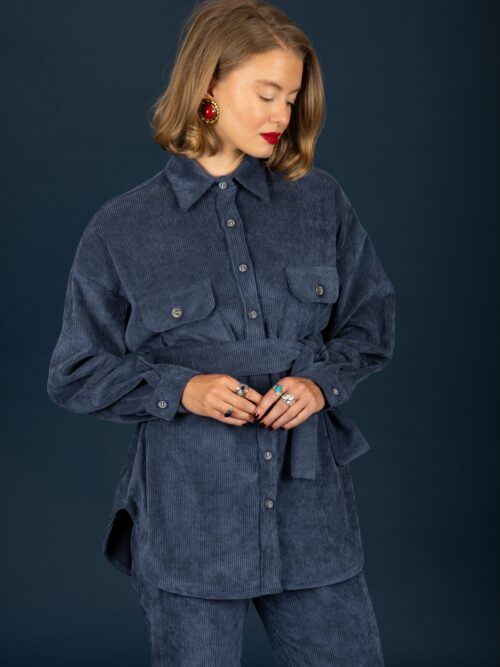 Chaton Morris oversize shirt Blue cukagr