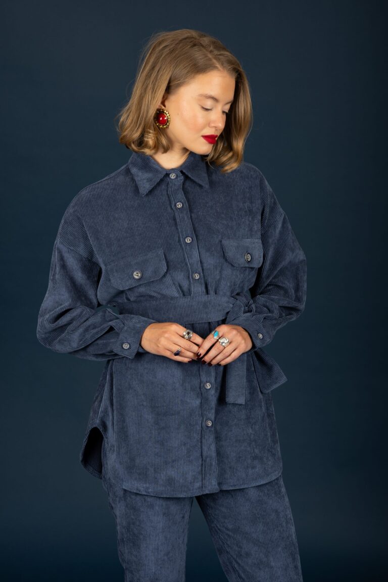 Chaton Morris oversize shirt Blue cukagr