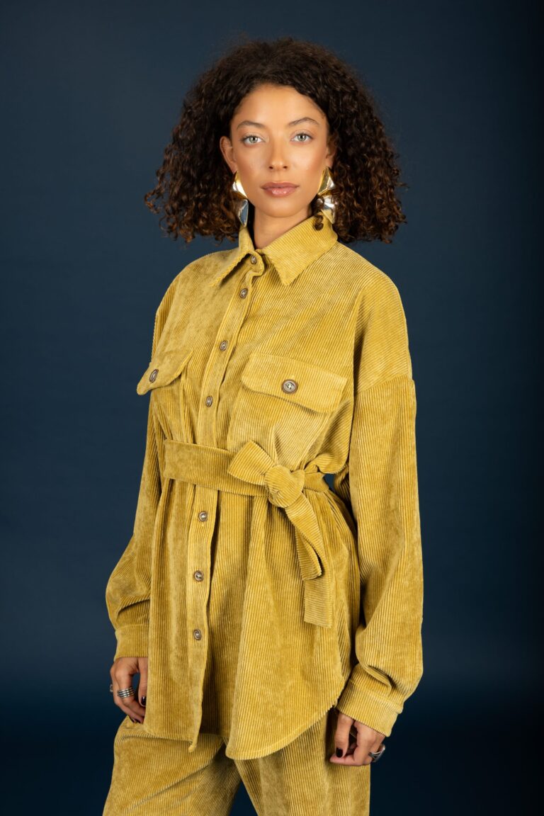 Chaton Morris oversize shirt Olive Beige cukagr