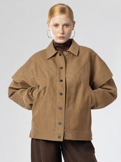 CUKA jacket camel front